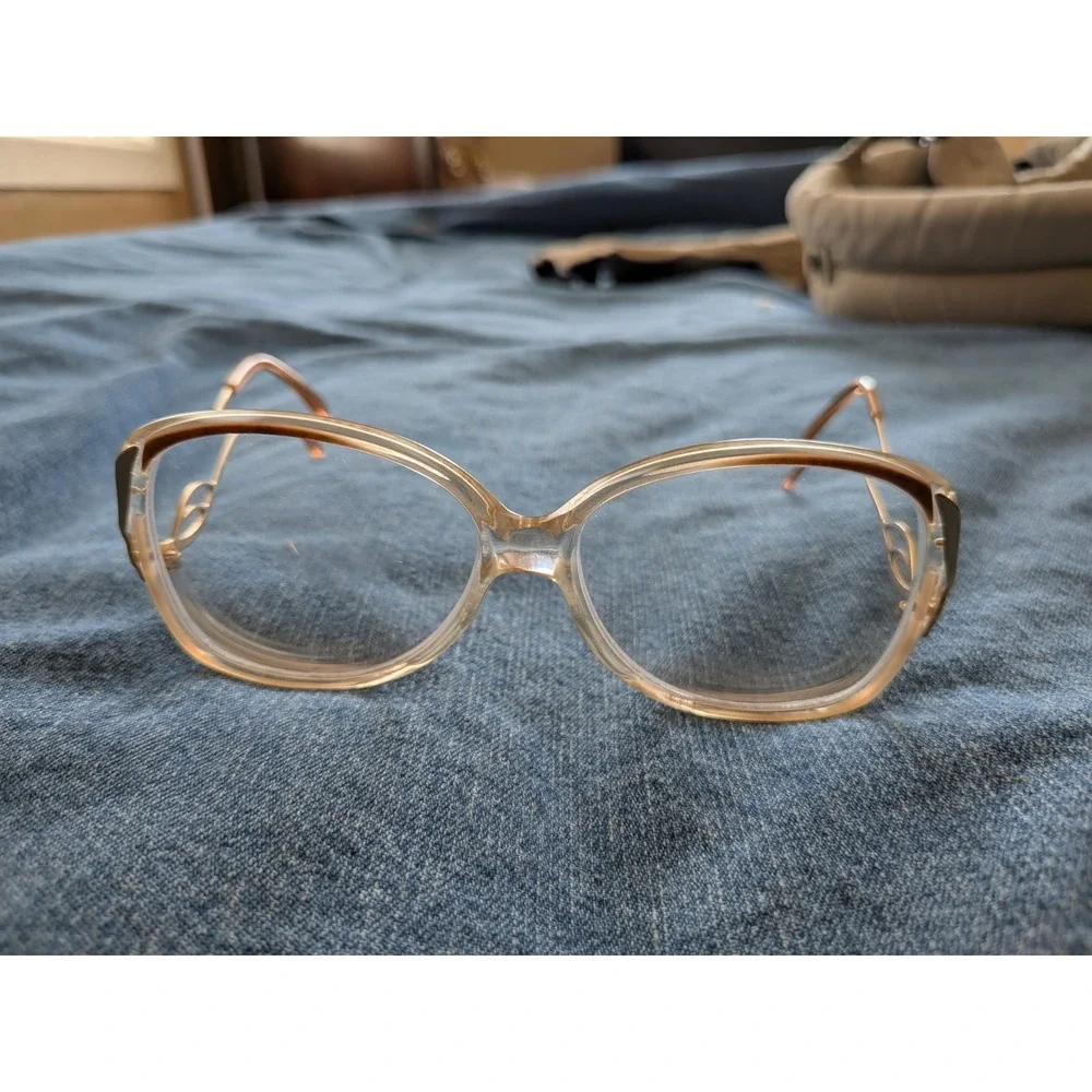 Vintage Glasses Gold Plated Oval Eyeglass Frame